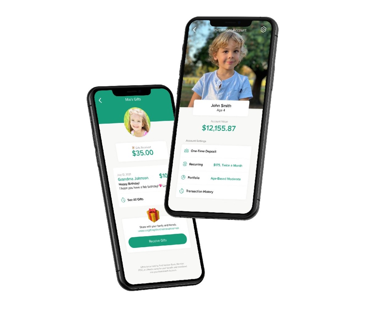 UNest contribution for a child’s college savings account